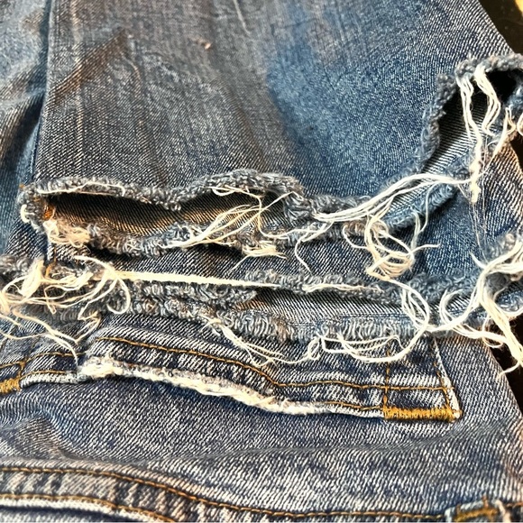 3/$30 ABERCROMBIE & FITCH THE ANKLE STRAIGHT ULTRA HIGH RISE  DISTRESSED 27 / 4R - Picture 14 of 16